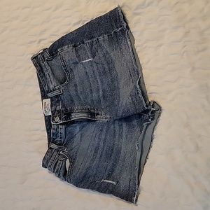 Levi's denizen high rise denim shorts